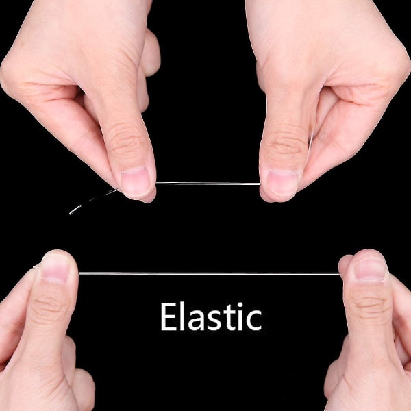 Elastisk streng Stretchy armbånd Krystal streng perlesnor til smykkefremstilling 0.8MM