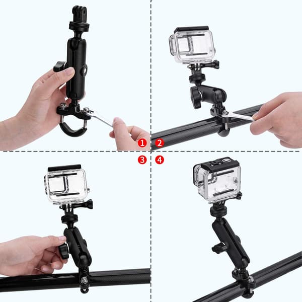 GoPro Camera Bicycle/Motorcycle Mount, Universal 360 Degree Session