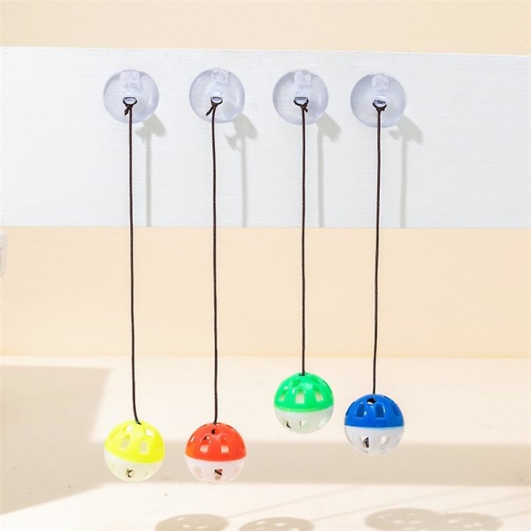 Interactive Cat Toys: Lizard Bell Balls With Suction Cups & Ropes - Keep Your Cat Entertained 20cm-7.9in