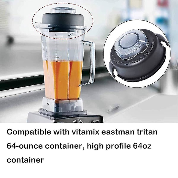 2-delad lock och plugg passar för Vitamix 64-ounce (hög profil) behållare mixer reservdelar för