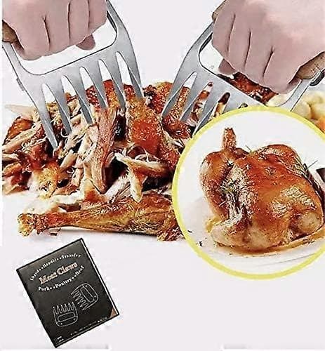 Kødkløer, Pulled Pork Shredders, Løft & Grip & Træk & Riv Grillgafler, Låsbar