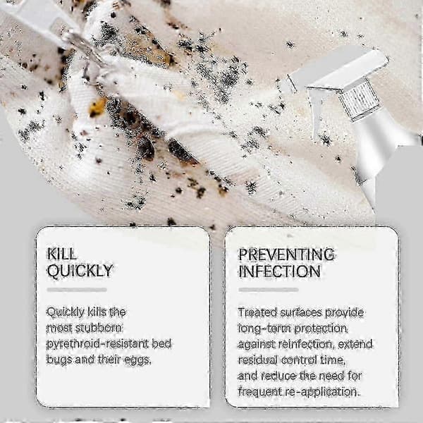 2025 Veggedyr Spray Dreper Insekter og Egg Forhindrer Lopper 250ml
