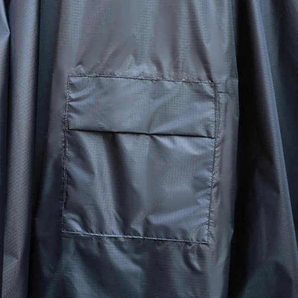 Regnkappe 3 i 1 Hætte Regnponcho Multifunktionel Regnfrakke Poncho Regnponcho Voksen Blue
