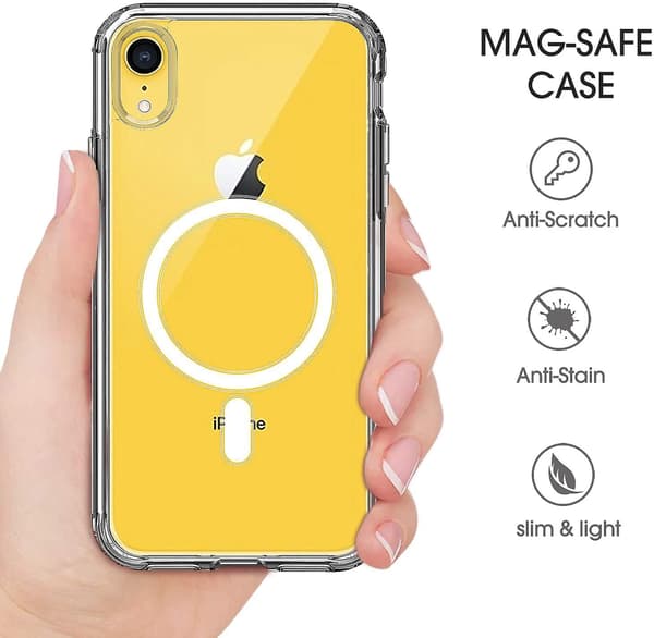 iPhone XR mobildeksel for MagSafe-lader Transparent