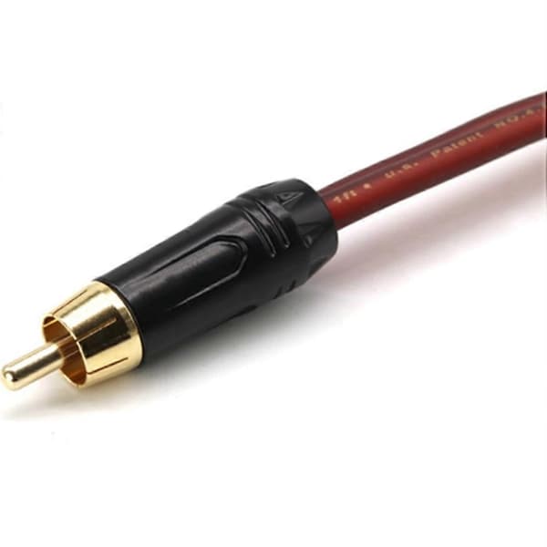 2 kpl RCA-kaiutinkaapeli paljasjohtiminen kaiutinkaapeli RCA-liittimeen, sovitin
