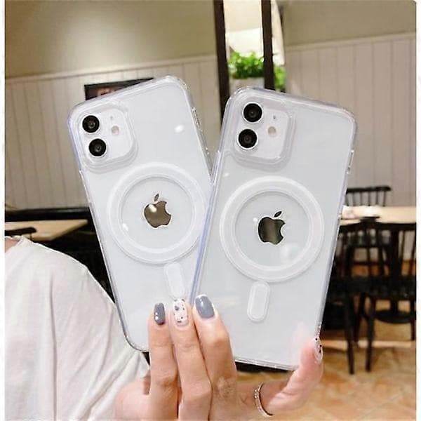 iPhone 11 mobildeksel kompatibelt med MagSafe-lader Transparent