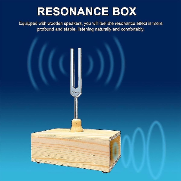 432 Hz stemmegaffel med resonansboks, til lydhealing, stemmegaffel resonansundervisning, høretest