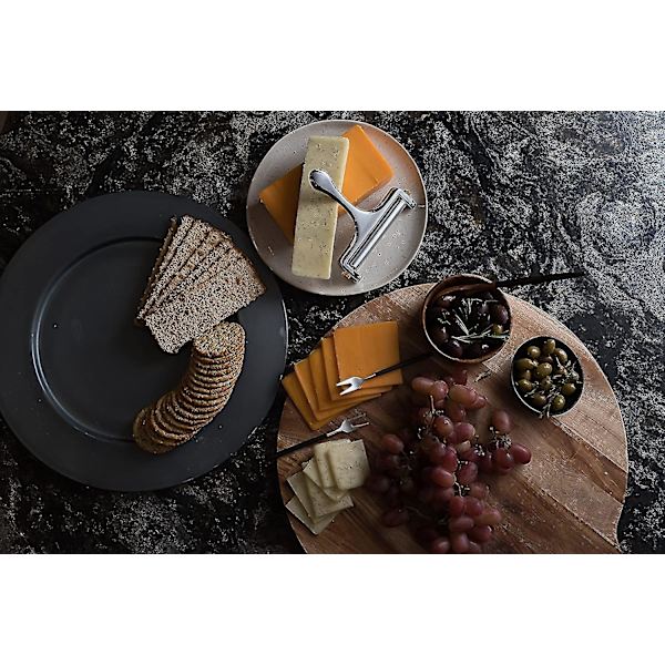 Ostskjærer i rustfritt stål - Håndholdt ostekutter for cheddar, Gruyere, Raclette, Mozzarella-ostblokk, justerbar osthøvel, tykk