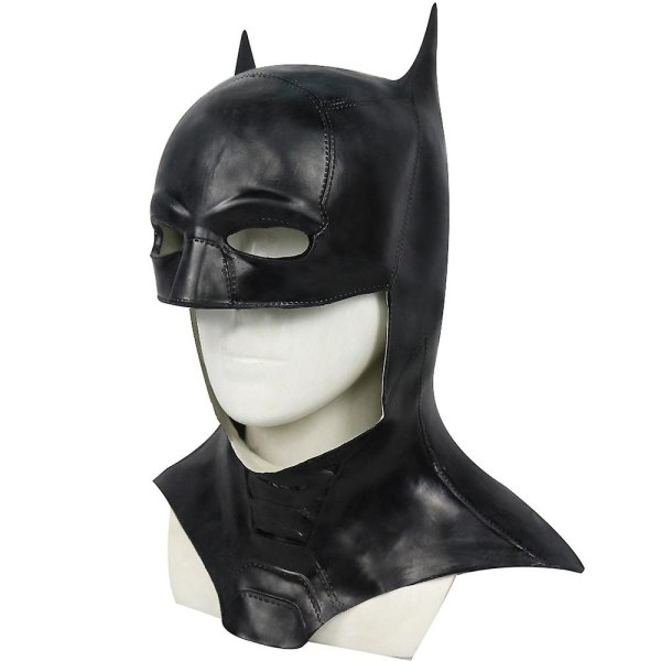 Batman Cosplay Full Overhead Mask Halloween Carnival Party Superhjälte Fancy Dress Up Kostymrekvisita Long