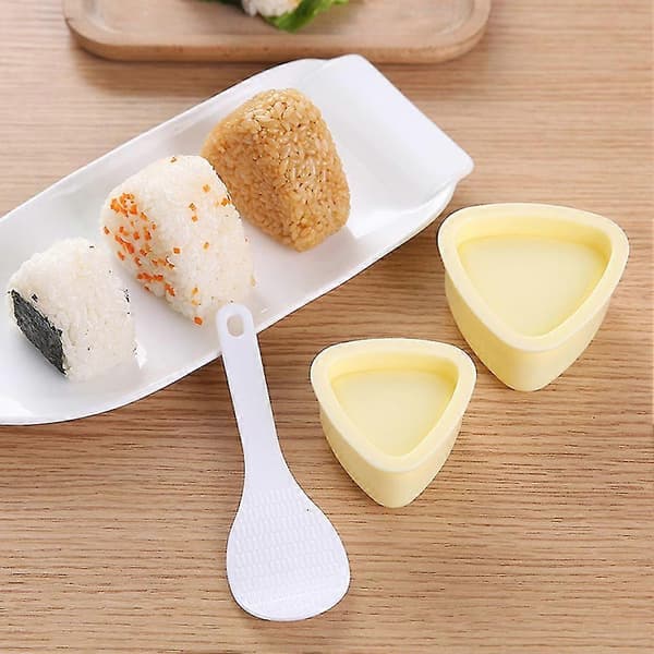 3 stk/sett Trekantform Onigiri Form DIY Sushi Risball Barn Tilbehør Hjem