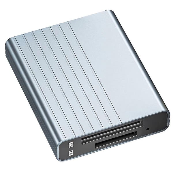 CFexpress Minneskort Typ B + Typ A USB 3.1 Gen2 10Gbps Kortläsare 43 plastic