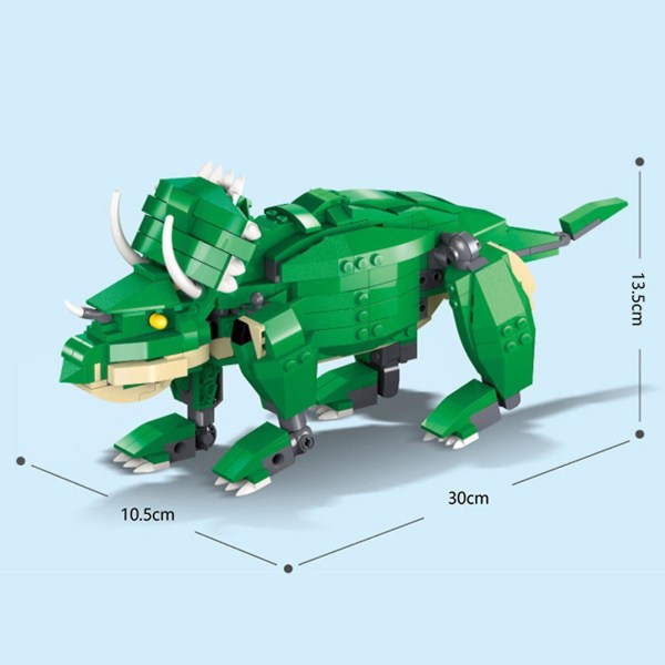 Dinosaur Byggesett Leke 3 I 1 Plast Pedagogisk Interessant Byggesett For Barn