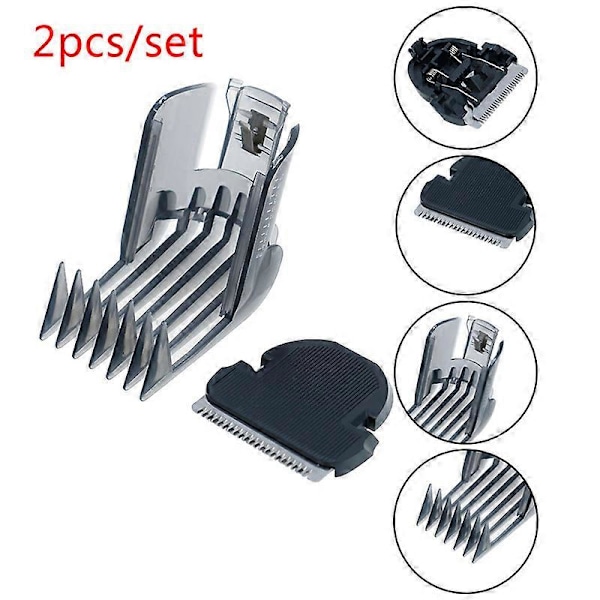 2 st/set Hårtrimmerkam + Hårtrimmerblad för QC5105 QC5115 QC5155 QC5120 - Populär black
