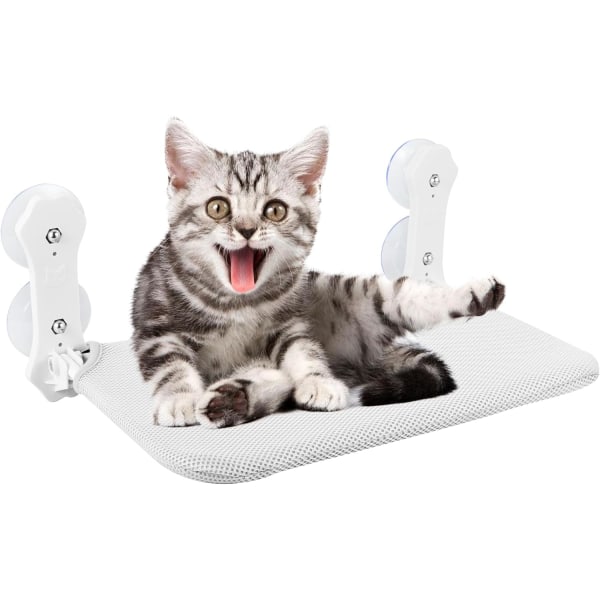Kattfönsterram 45X30Cm Fällbar Hängmatta Med Avtagbar Dyn Kan Säkert Bära 15Kg Stark Sugkopp Kattfönsterplats.