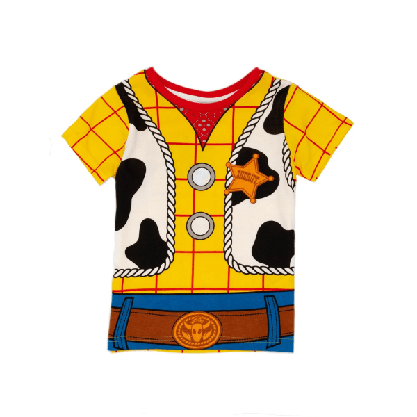 Toy Story Boys Woody Short Pyjamas Sæt 4-5 år Gul/Blå/Whi Gul/Blå/Hvid Yellow/Blue/White 4-5 Years