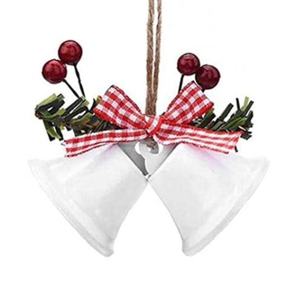 Hängande Bellfor Diy Craft Bells Hemträdgård Julgran Dekorationsklockor White