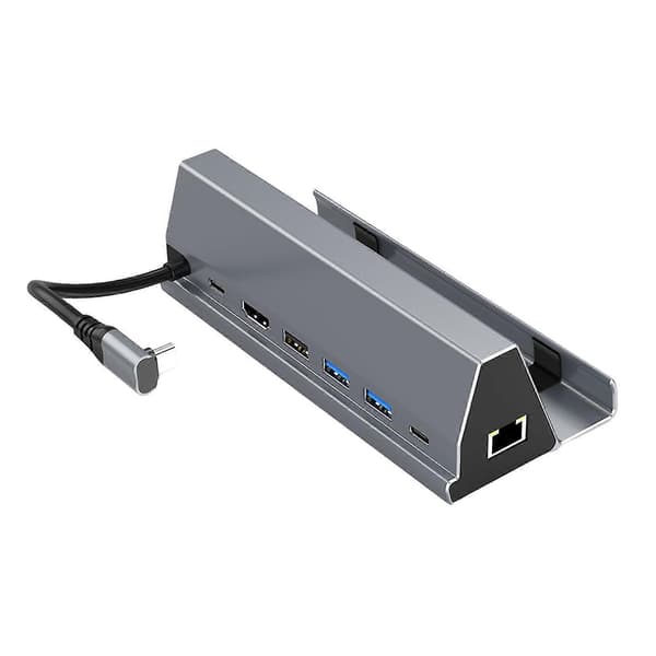 7 i 1 Type C Steam-Deck Dockingstation Hurtig Multifunktionel Hub-adapter til computer og fjernsyn
