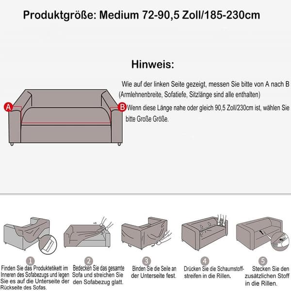 Sofatrekk 3-seters elastisk sofatrekk sofatrekk