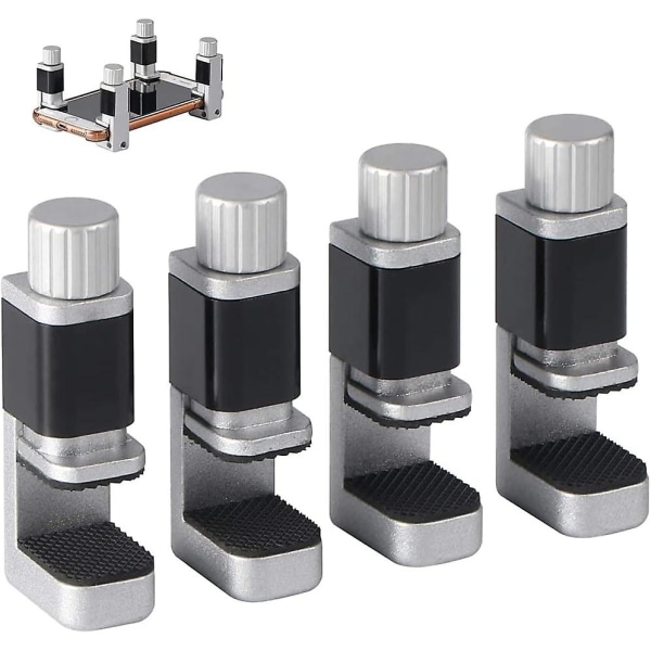 Set/4 ställbara metallklämmor, limklämmor, LCD-skärmreparationsverktyg för smartphone, dator, bärbar dator, surfplatta, e-bok -