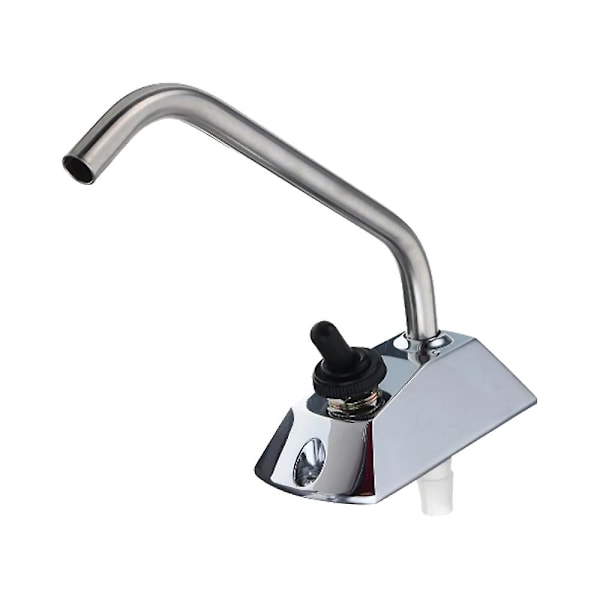 12v Rv Marine Kran Full 360 Graders Rotasjon Spin Tap For Båt Caravan Bobil Kjøkkenvask Kran Elektrisk Tut Enkelt Hull|marine Hardware|