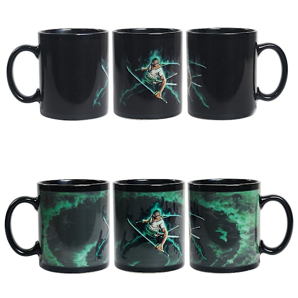 Zoro Fargeskiftende Keramisk Kaffe Krus Te Kopp Nyhet Gave