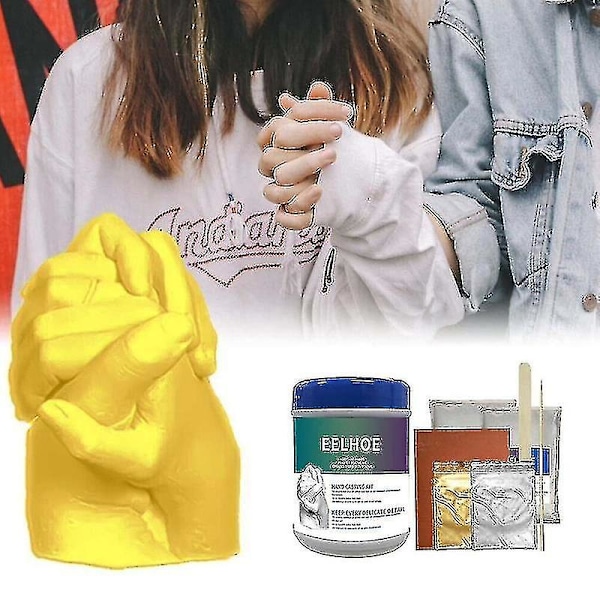 Håndstøbekit til par, voksne, souvenir, gipsstatue, støbekit, gør-det-selv