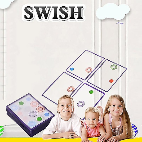Noyi Thinkfun Swish - Kreativt transparent kortspel intelligens brädspel logik