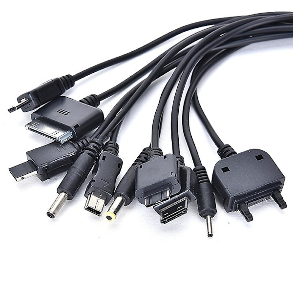 10 i 1 USB Universal Multifunksjonell USB-laderkabel for mobiltelefon Shytmv