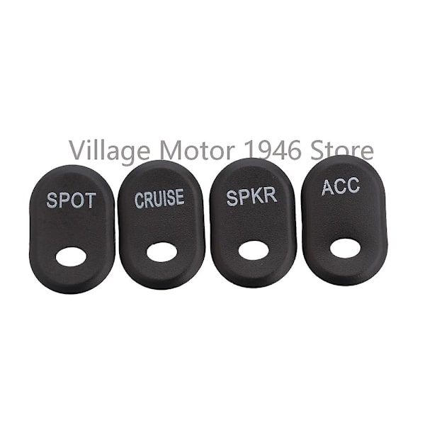 Nya svarta motorcykel rocker panel strömbrytare knappskydd i stål för Harley Davidson Touring Electra Glide Road Glide Street Glide