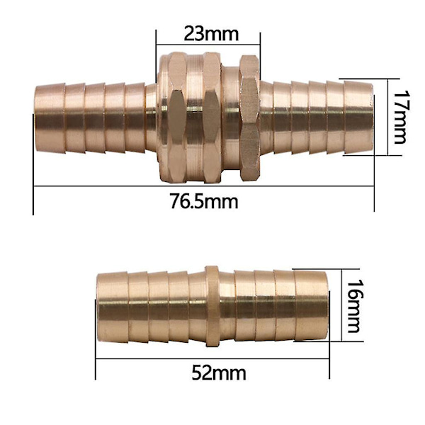 5/8' Have Slange Samling Reparationssæt Aluminium Legering Rør Fitting Adapter Med Klemme