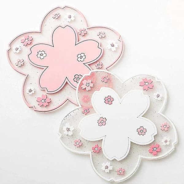 2 kpl PVC Sakura lasinaluset