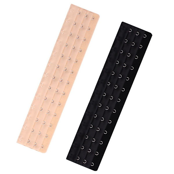 En forlengelse av brakettarm for kvinner, korsett, krok og øyestropp, skulderstropp, undertøystilbehør, 13-18, 2 stykker Universal 13 buckle black2pcs