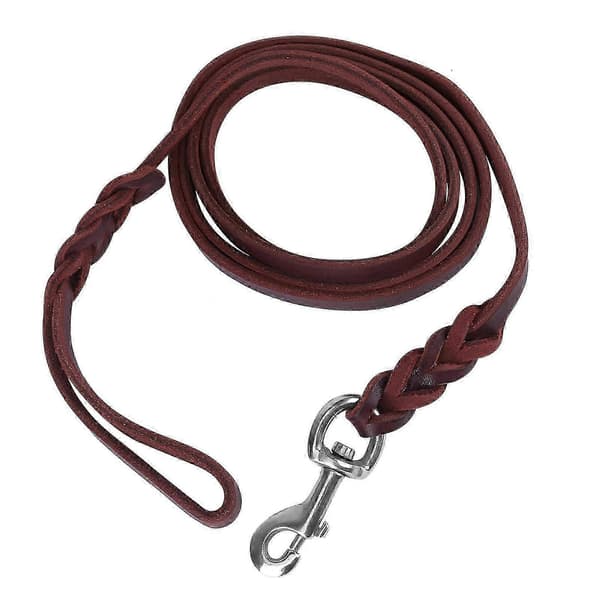 1.6m Leather Dog Leash for Walking, Running, and Training