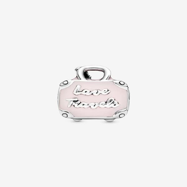 Pandora - Rosa kuffert charm - Sterlingsølv
