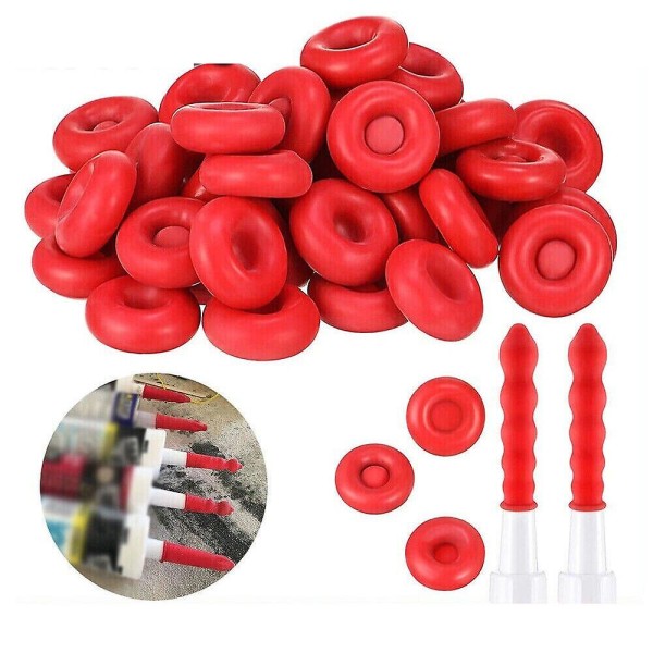 10/20/30/50/80/100 stk fugemassebeskyttende hette fugemasseforsegler sparer åpen fugemassetube for tetting og bevaring 100Pcs