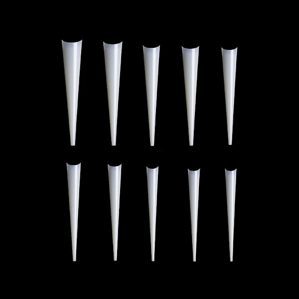 Lange Stiletto Neglespidser Akryl Negle Kunstige Halve Falske Flage Neglespidser