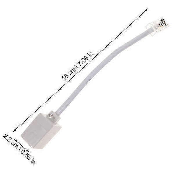 Rj11 - Rj45 -sovitin (2 kpl): Puhelin Ethernet-kaapeliin