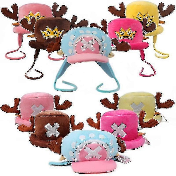 One Piece Plussilelut Cosplay Tony Tony Chopper Plussilelu Puuvillahattu Lämmin Talvihattu Kawaii Pipo Anime Hahmo Lelut Lapsille Lahjaksi Yellow B