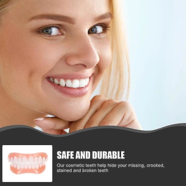 Miellyttävät hampaiden viilut - Pehmeä silikoniliima - Erittäin ohut valkoinen varjostin - Oikomishoidot hammasproteesiin ja housuihin