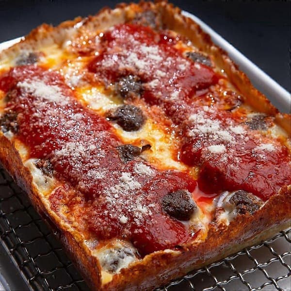 Detroit Style Pizza Pan Hårda Rektangulära Pizzapannor Non Stick Siciliansk Stil Pizzapanna Förkryddad Bakform