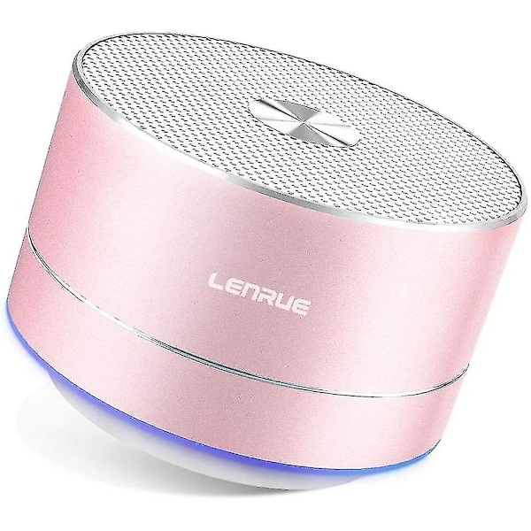 Bluetooth-høyttaler, bærbar minihøyttaler med LED-lys, Bass Up, Stereo HD, innebygd mikrofon