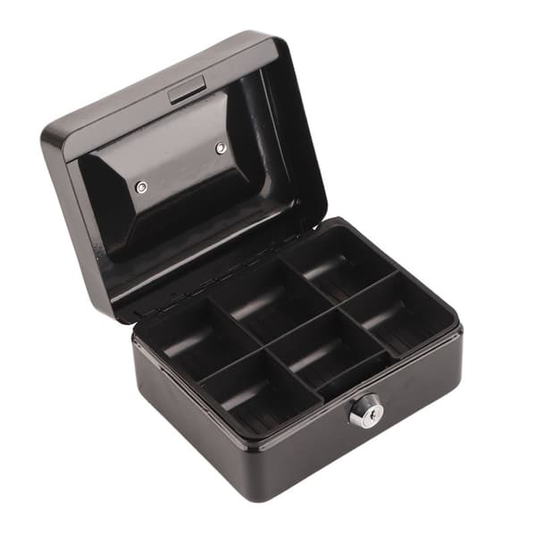 Portable Lockable Cash Box For Small Business, Multifunctional Storage Solution Keeps Important Items Safe With Durable Steel Construction