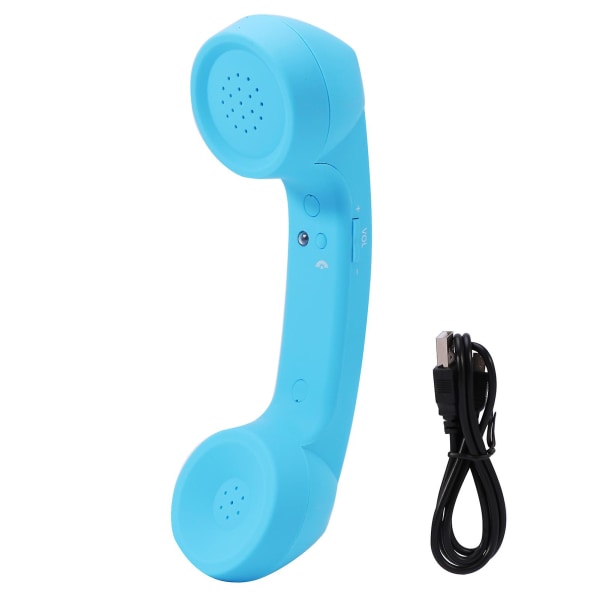 Radiation Proof Stereo Durable Telephone Handset Bluetooth Wireless Mobile Phone Sky Blue