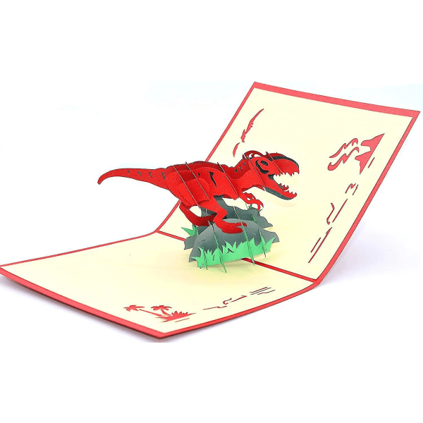 Dinosaur 3d Popup Greeting Card Blank card suitable for most occasions