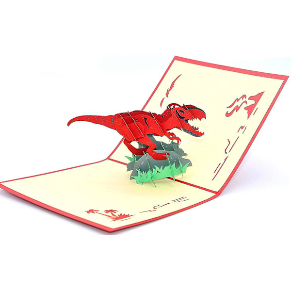 Dinosaur 3d Popup Greeting Card Tyhjä kortti, joka sopii useimpiin tilanteisiin