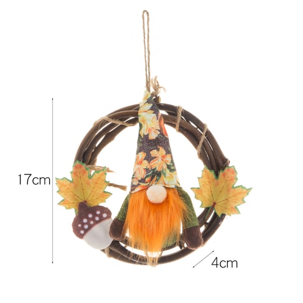 Autumn Harvest Festival Thanksgiving Day Decorations Faceless Map