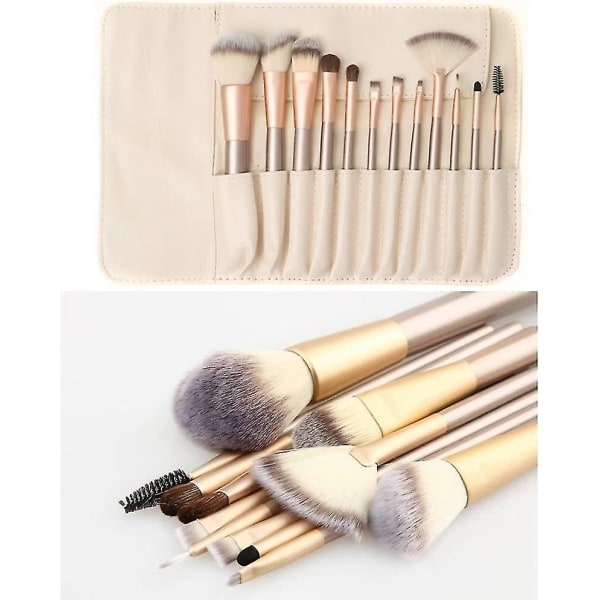 Makeup Brush Set Profesjonelt Makeup Set Trehåndtak Heilwiy Gift