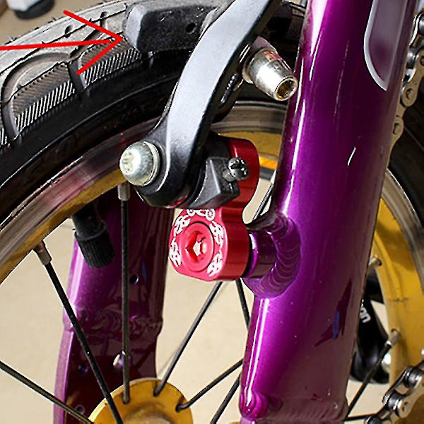Cykel V-bromsförlängning 406 till 451 Konverteradapter Förlängare Pivot Ramskruvar Kit Cykeltillbehör Red