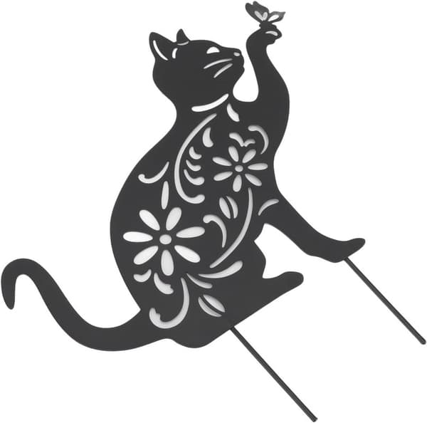 1 stk. havedekoration kat Jernkat afviser have