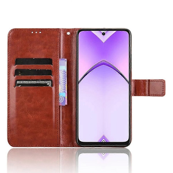 Skal för Oppo A3 4G/A3 5G/A3x 4G/A3x 5G/A40M 4G/A40 4G/A3i 5G/A60 5G PU Läder Plånboksfodral [HK] Stil A Style A Multicolor